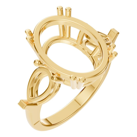 RI-0744 Yellow Gold Ring UNSET - Main View