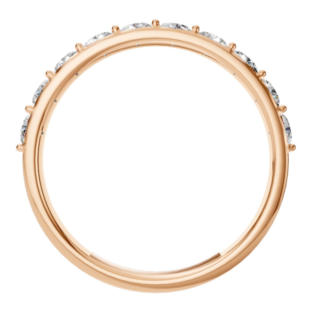 RI-0865 Rose Gold Ring SET - Top View