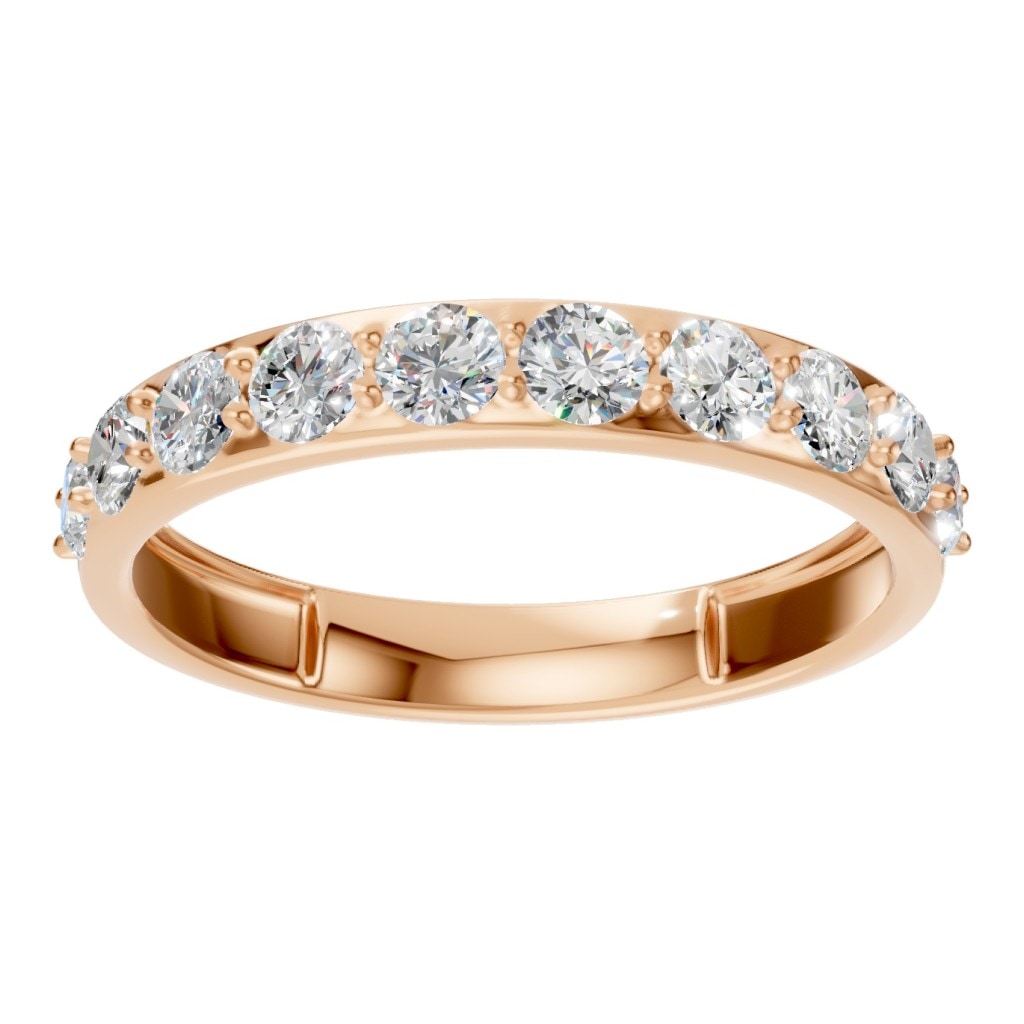 RI-0865 Rose Gold Ring SET - Front View