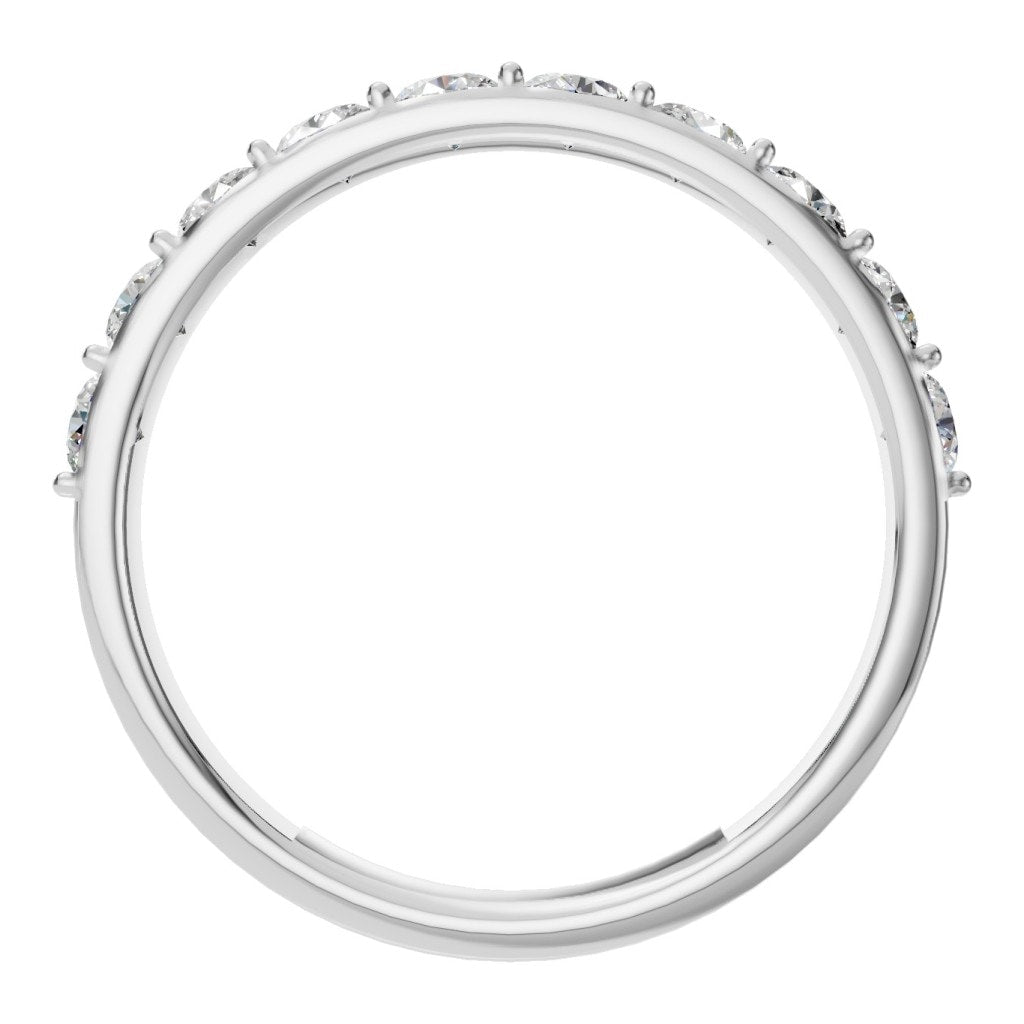 RI-0865 White Gold Ring SET - Top View