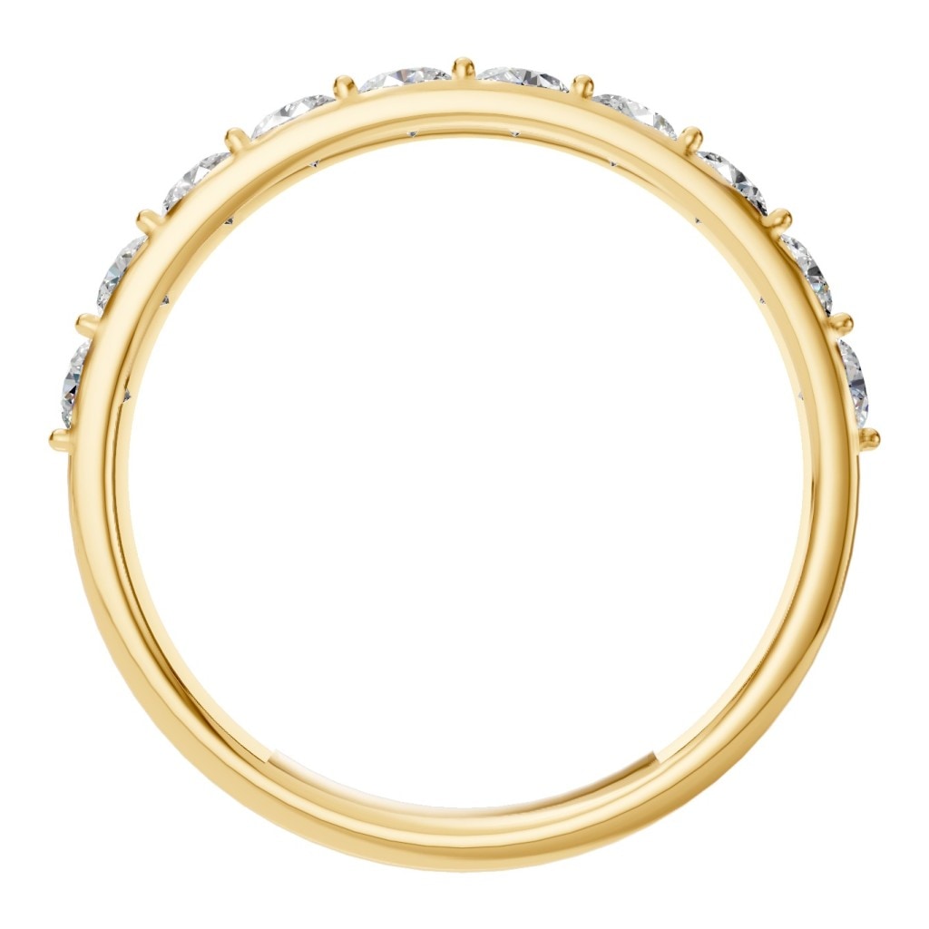 RI-0865 Yellow Gold Ring SET - Top View