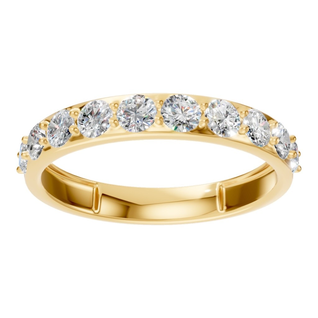RI-0865 Yellow Gold Ring SET - Front View