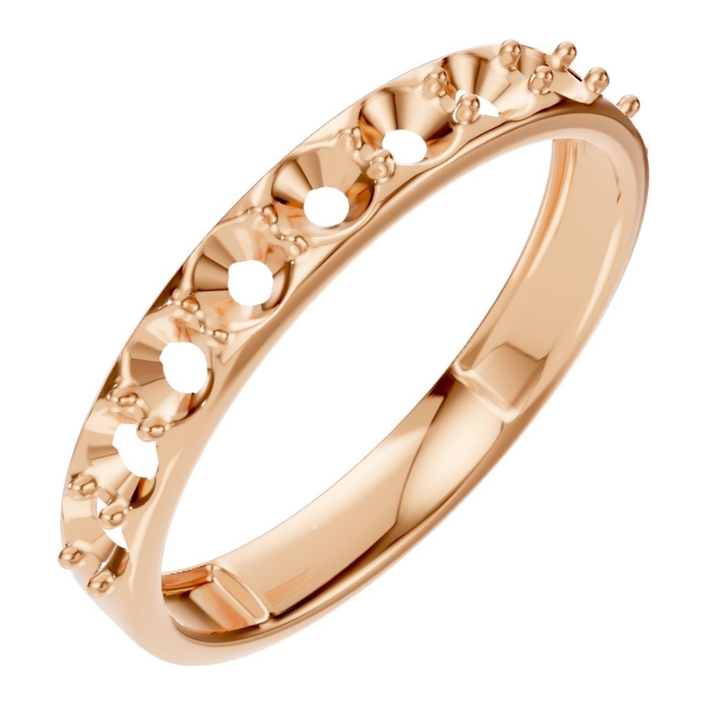 RI-0865 Rose Gold Ring UNSET - Main View