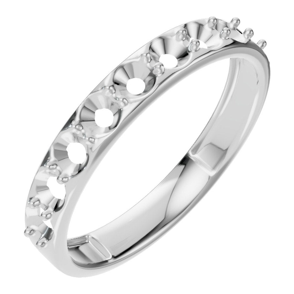 RI-0865 White Gold Ring UNSET - Main View