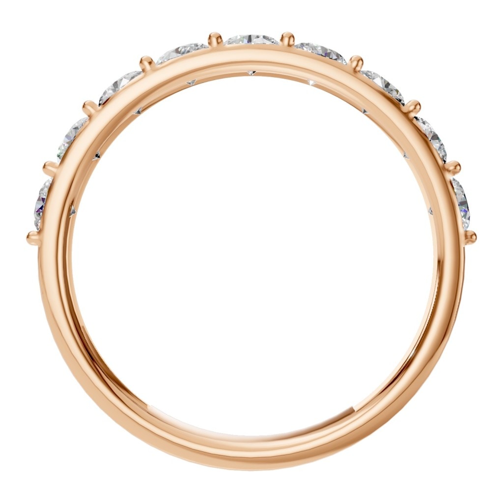 RI-0865 Rose Gold Ring SET - Top View