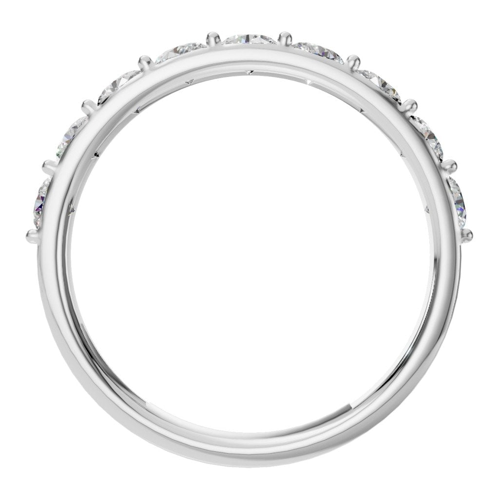 RI-0865 White Gold Ring SET - Top View