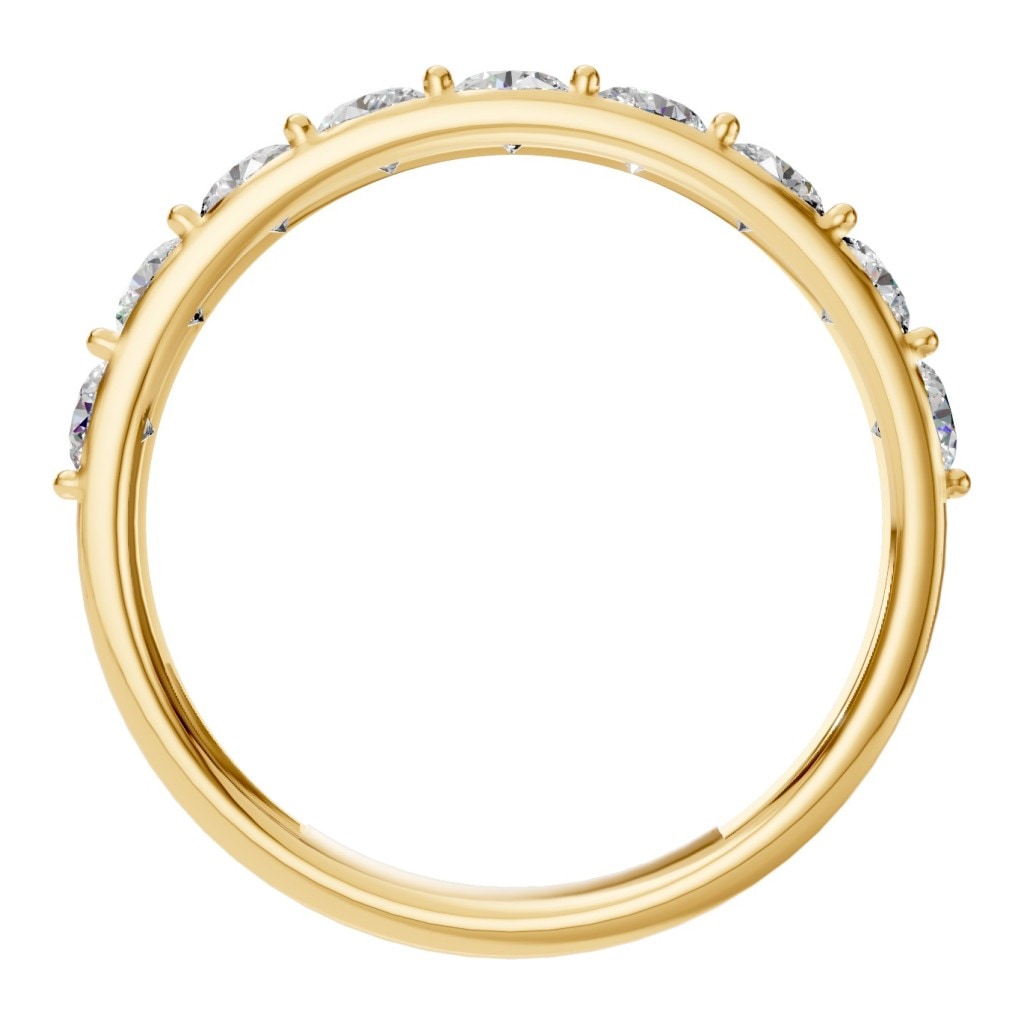 RI-0865 Yellow Gold Ring SET - Top View