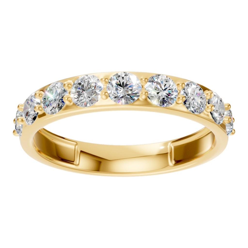 RI-0865 Yellow Gold Ring SET - Front View