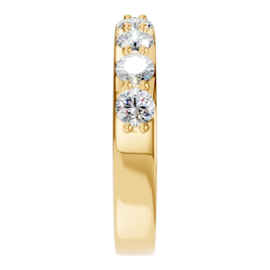 RI-0865 Yellow Gold Ring SET - Side View