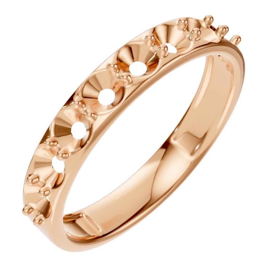RI-0865 Rose Gold Ring UNSET - Main View
