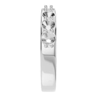 RI-0865 White Gold Ring UNSET - Side View