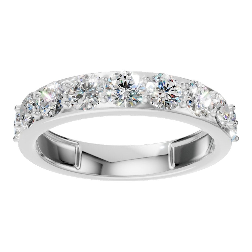 RI-0865 White Gold Ring SET - Front View