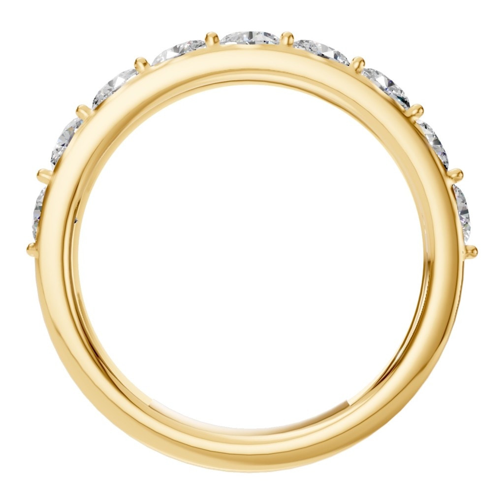 RI-0865 Yellow Gold Ring SET - Top View