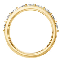 RI-0865 Yellow Gold Ring SET - Top View