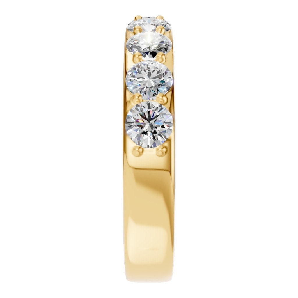 RI-0865 Yellow Gold Ring SET - Side View