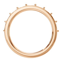 RI-0865 Rose Gold Ring UNSET - Top View