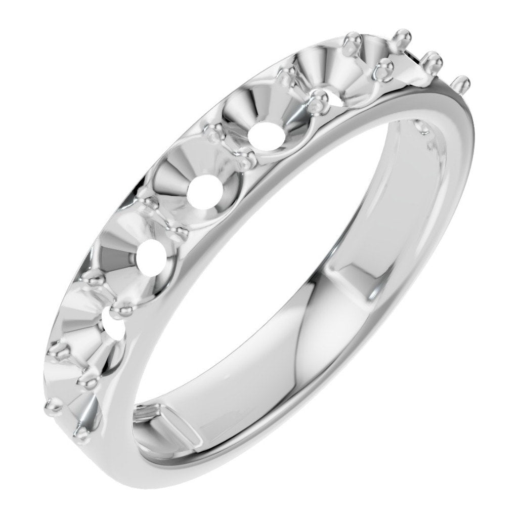 RI-0865 White Gold Ring UNSET - Main View