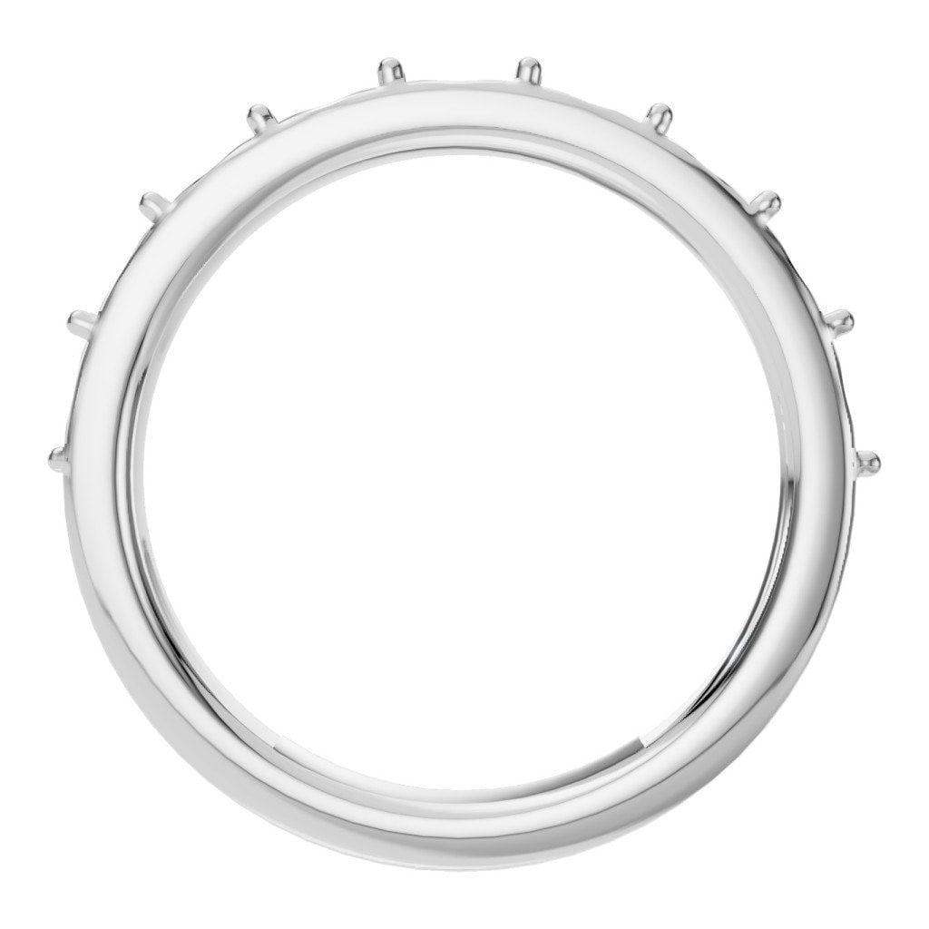 RI-0865 White Gold Ring UNSET - Top View