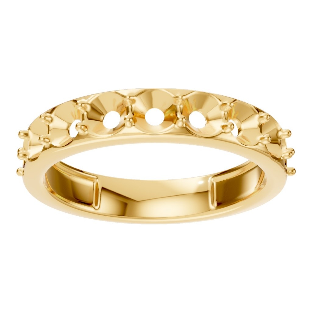 RI-0865 Yellow Gold Ring UNSET - Front View