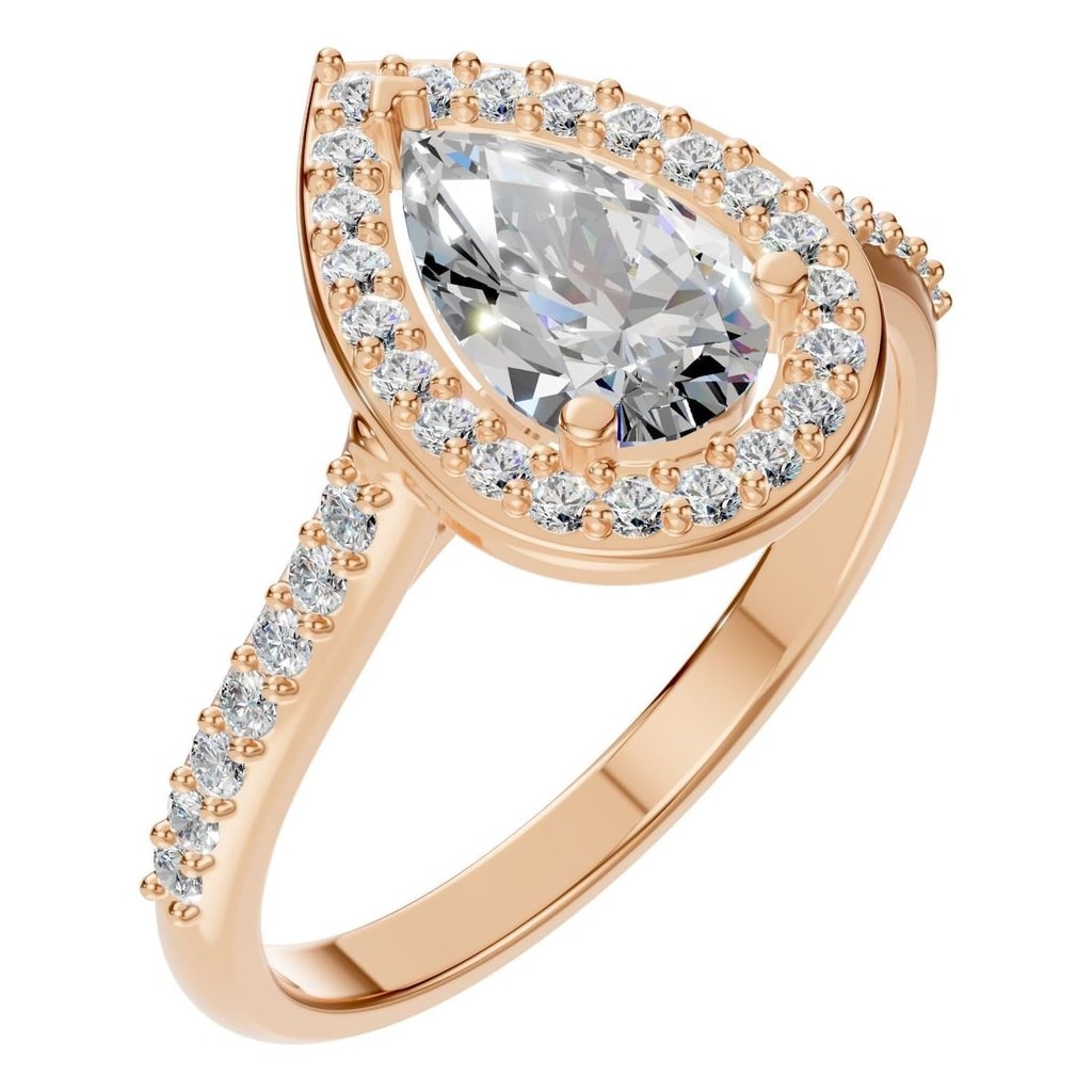RI-0914 Rose Gold Ring SET - Main View