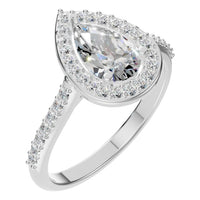 RI-0914 White Gold Ring SET - Main View