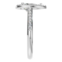 RI-0914 White Gold Ring SET - Side View
