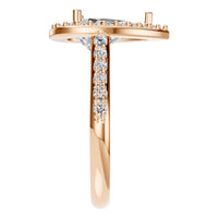 RI-0914 Rose Gold Ring SET - Side View