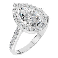 RI-0914 White Gold Ring SET - Main View