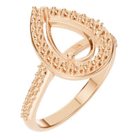 RI-0914 Rose Gold Ring UNSET - Main View