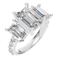 RI-1149 White Gold Ring SET - Main View