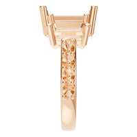 RI-1149 Rose Gold Ring UNSET - Side View