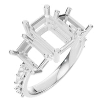 RI-1149 White Gold Ring UNSET - Main View