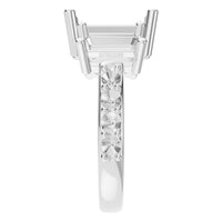 RI-1149 White Gold Ring UNSET - Side View