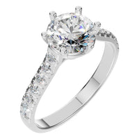 RI-1175 White Gold Ring SET - Main View
