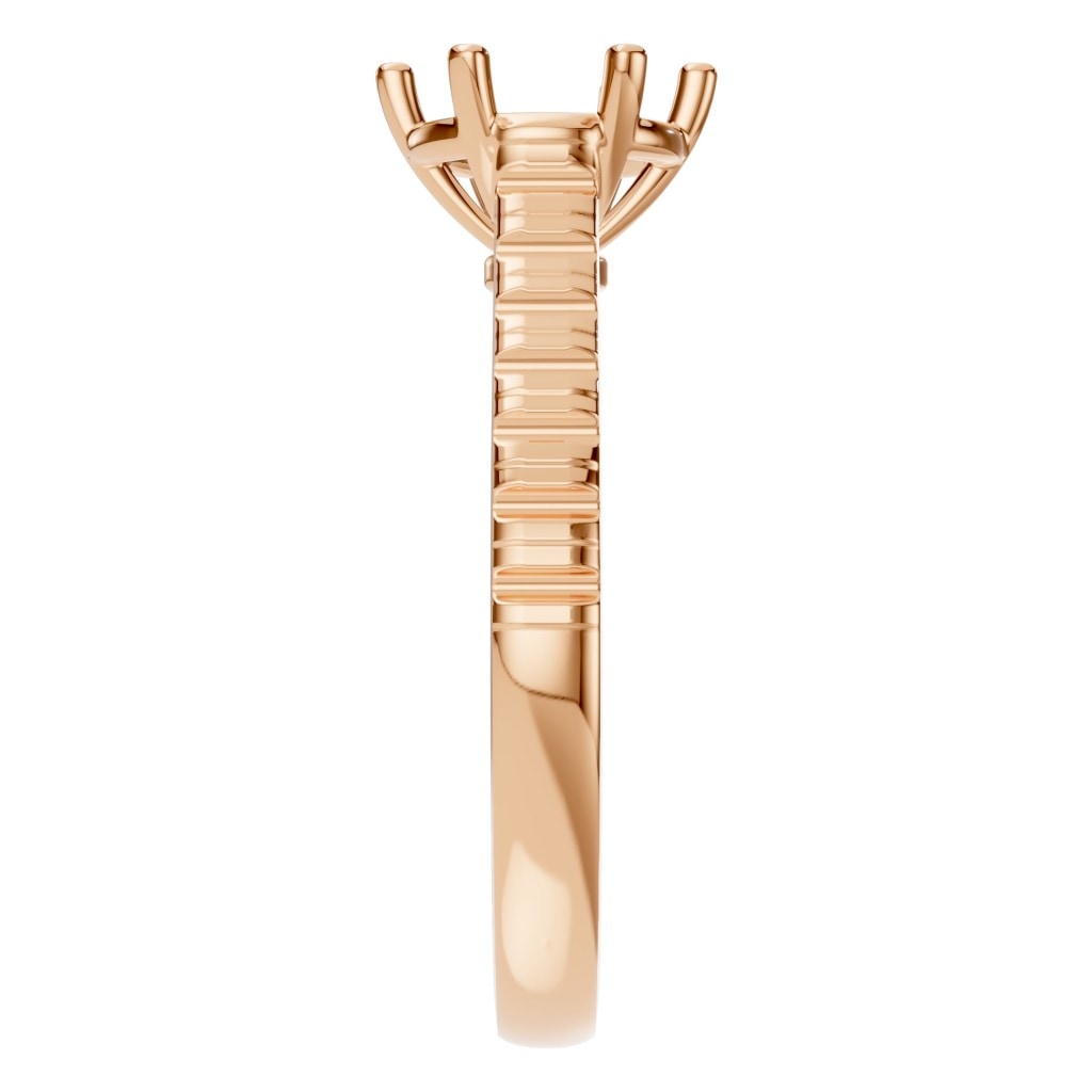 RI-1175 Rose Gold Ring UNSET - Side View