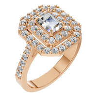 RI-1221 Rose Gold Ring SET - Main View