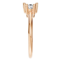 RI-1338 Rose Gold Ring SET - Side View