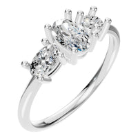 RI-1338 White Gold Ring SET - Main View