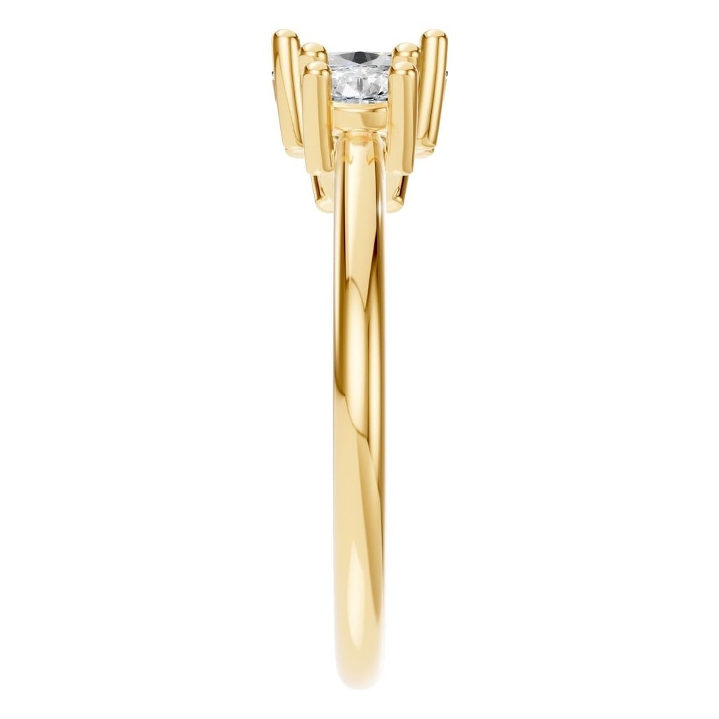 RI-1338 Yellow Gold Ring SET - Side View