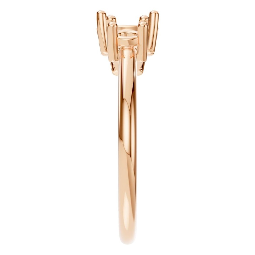 RI-1338 Rose Gold Ring UNSET - Side View