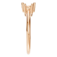 RI-1338 Rose Gold Ring UNSET - Side View