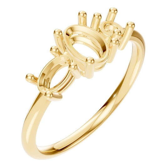 RI-1338 Yellow Gold Ring UNSET - Main View