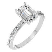 RI-1363 White Gold Ring SET - Main View