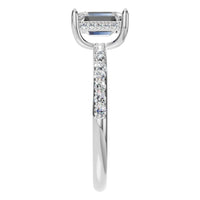 RI-1363 White Gold Ring SET - Side View