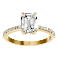 RI-1363 Yellow Gold Ring SET - Front View