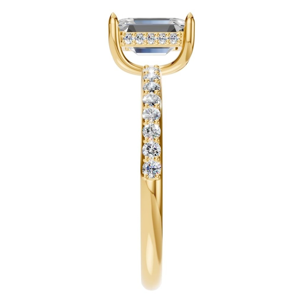 RI-1363 Yellow Gold Ring SET - Side View