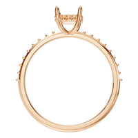 RI-1363 Rose Gold Ring UNSET - Top View