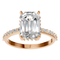 RI-1363 Rose Gold Ring SET - Front View