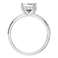 RI-1363 White Gold Ring SET - Top View