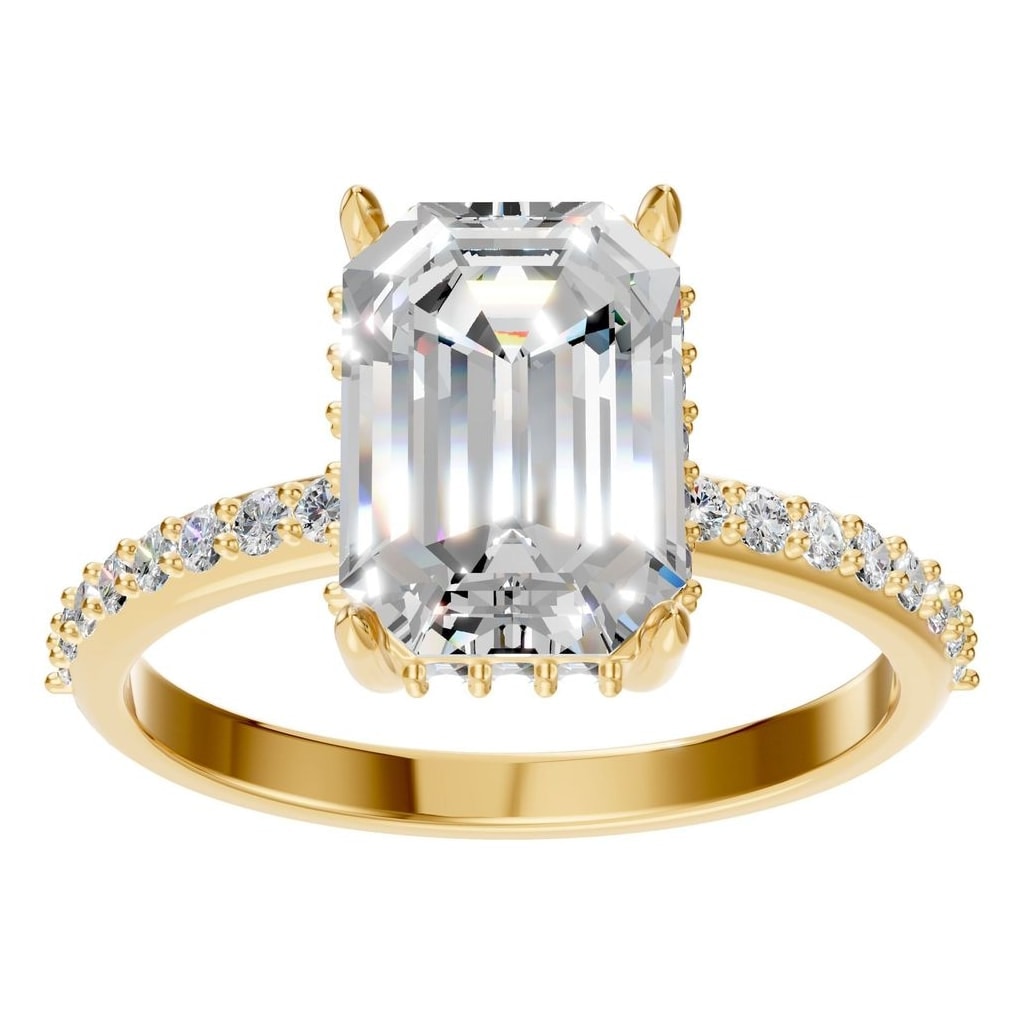 RI-1363 Yellow Gold Ring SET - Front View